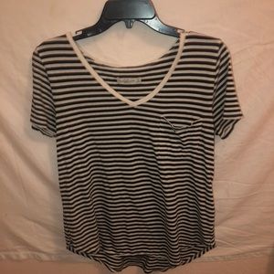 Abercrombie & Fitch Striped Pocket Tee